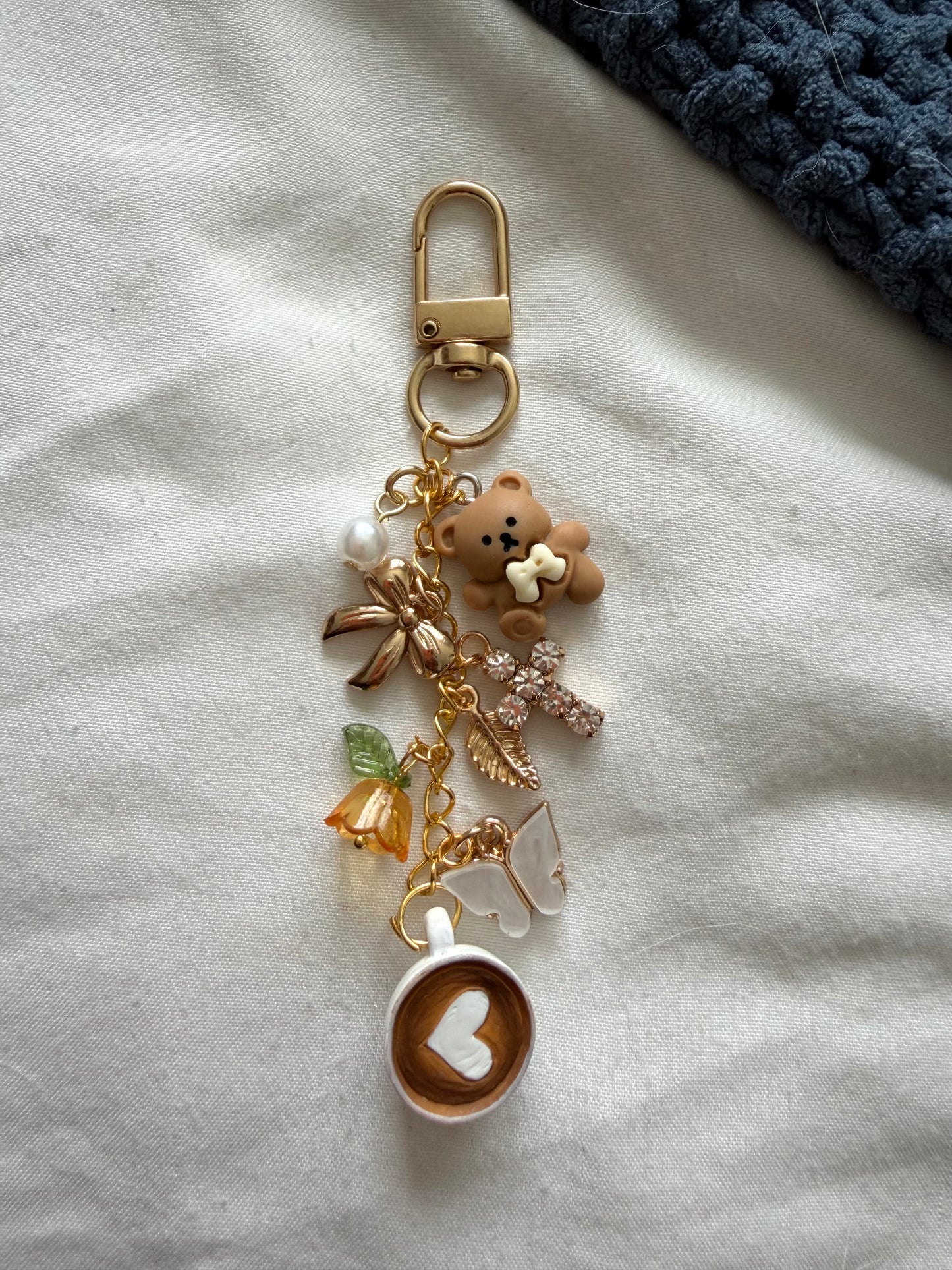 ☕️ The Honey Latte Charm 🧸✨