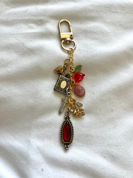 The Tempest Tea Charm | E-Reader & Keychain Accessory🫖🌹