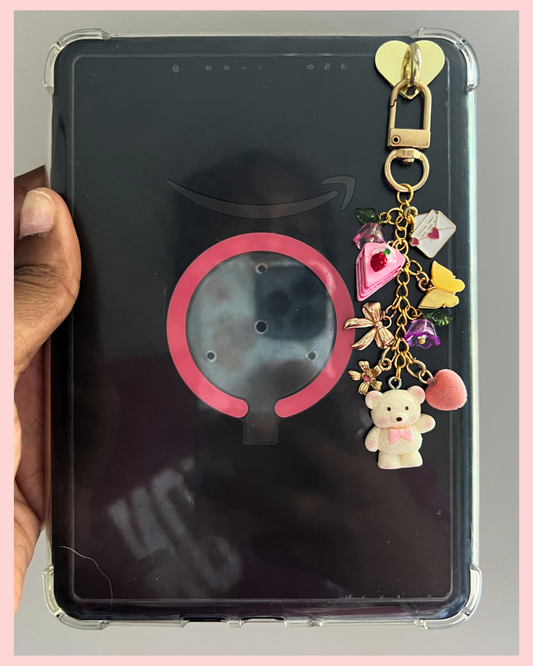 Cozy & Pink Kindle Charm | E-Reader & Keychain Accessory 💕🎀
